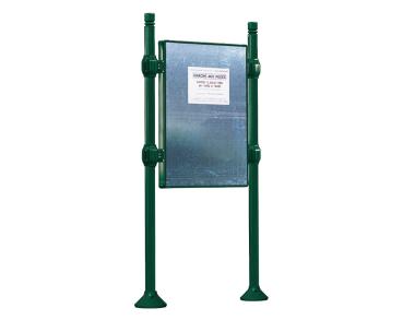 Freies Plakatieren Province City Farbe:RAL 6005|Länge:B 870 x H 1225 mm|Struktur:Grundmodell|Titelleisten:Ohne Titelleiste