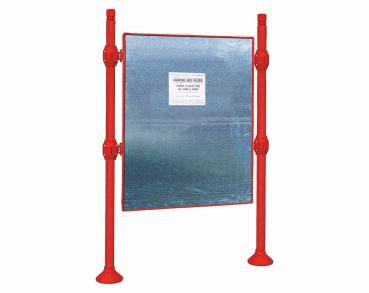 Freies Plakatieren Province City Farbe:RAL 3020|Länge:L 1225 x H 1670 mm|Struktur:Grundmodell|Titelleisten:Ohne Titelleiste