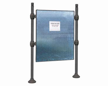 Freies Plakatieren Province City Farbe:Procity grau|Länge:L 1225 x H 1670 mm|Struktur:Grundmodell|Titelleisten:Ohne Titelleiste