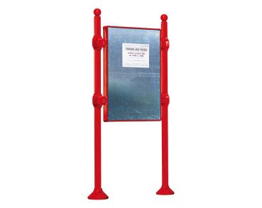 Freies Plakatieren Province Kugel Farbe:RAL 3020|Länge:L 1225 x H 1670 mm|Struktur:Grundmodell|Titelleisten:Ohne Titelleiste