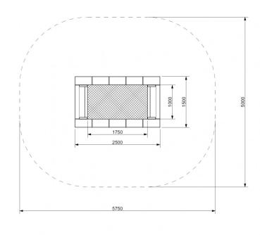 Preview: Trampolin ORTA-I 150 x 250