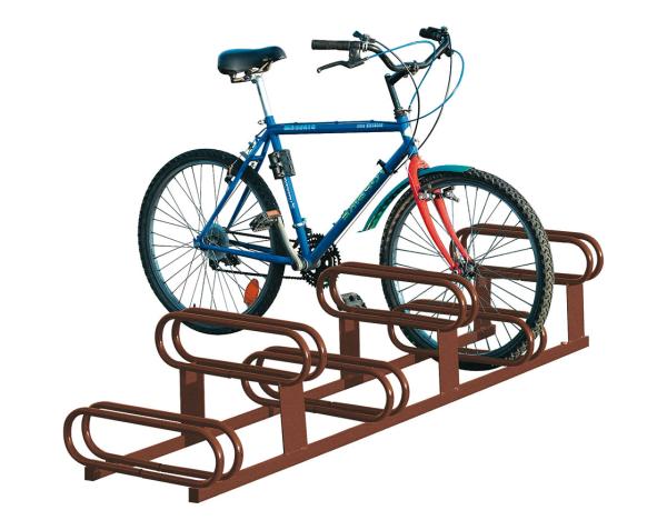 Fahrradständer mit höhenversetzt 6 Plätze