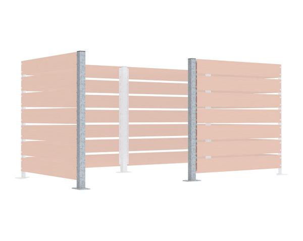 Zwischenpfosten auf Bodenplatte feuerwerzinkt