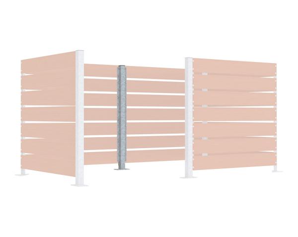 Zwischenpfosten auf Bodenplatte feuerwerzinkt