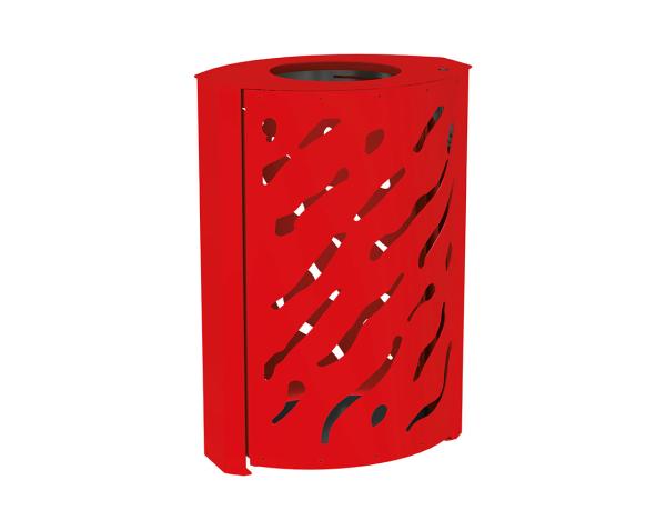Abfallhälter Venedig 120 Liter Farbe:RAL 3020|Struktur:Standard