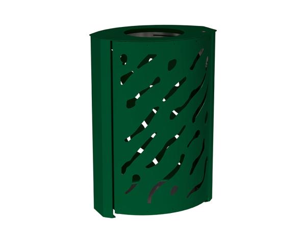 Abfallhälter Venedig 120 Liter Farbe:RAL 6005|Struktur:Standard
