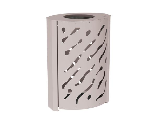 Abfallhälter Venedig 120 Liter Farbe:RAL 7044|Struktur:Standard