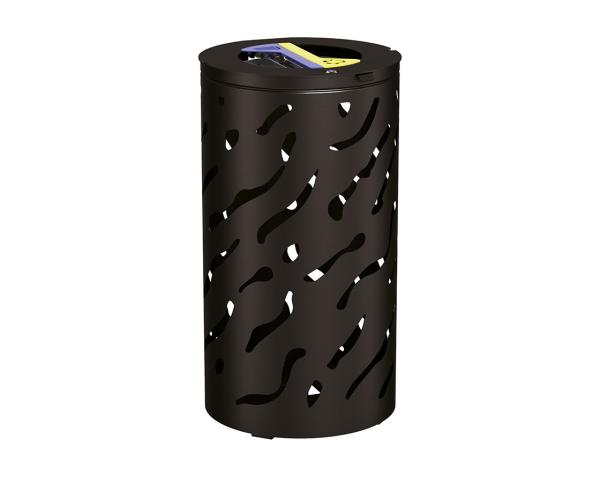 Abfalltrennsystem Venedig Farbe:RAL 9005