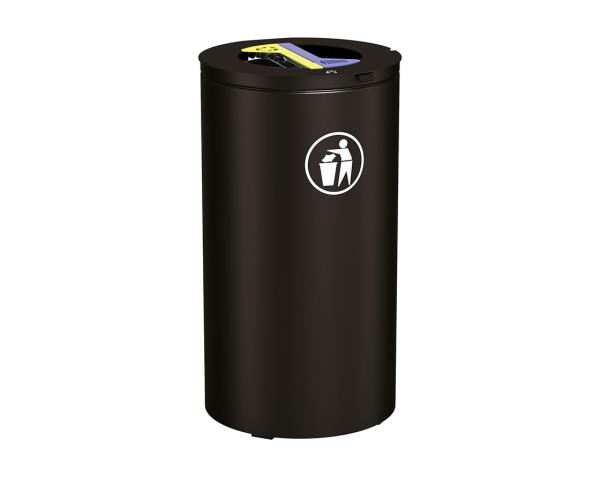 Abfalltrennsystem Olbia Farbe:RAL 9005