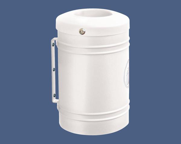 Abfallbehälter Esterel 40 Liter Farbe:RAL 9010|Struktur:Esterel - Wandmontage