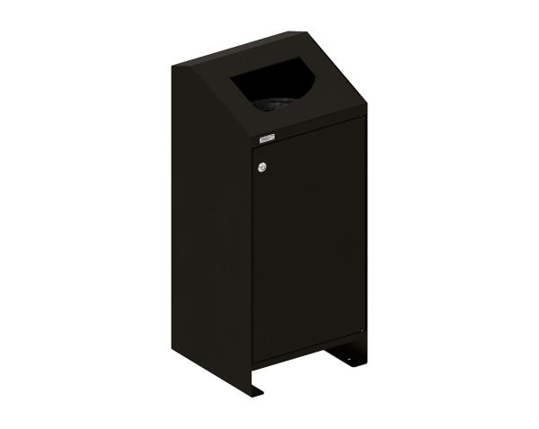 Abfallbehälter Berlin 100 Liter Farbe:RAL 9005