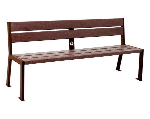 Sitzbank Silaos® 5 Leisten aus Recycling-Kunststoff