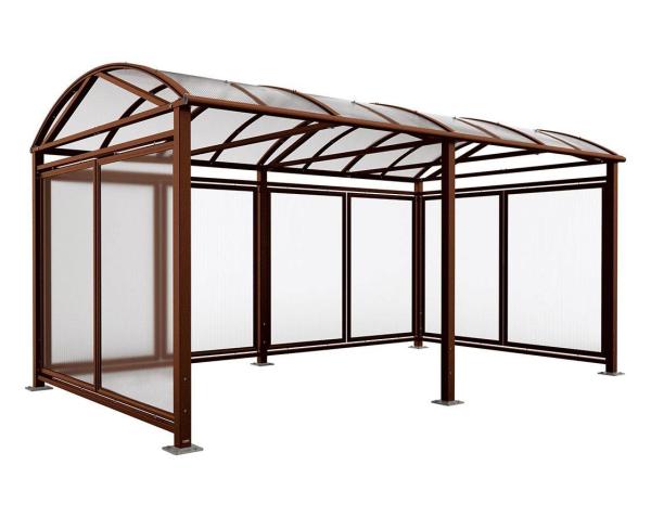 Fahr- und Motorrad Überdachung Vierkantrohr „L”