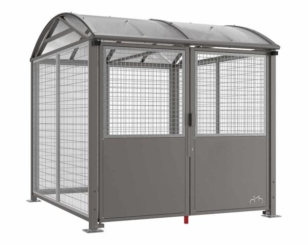 Abschließbare Überdachung Vierkantrohr "L"