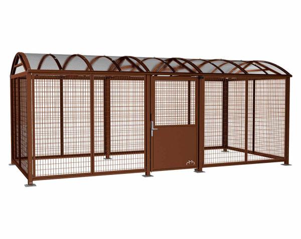 Abschließbare Überdachung Vierkantrohr „XL”