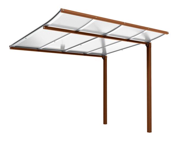 Fahrradüberdachung Modulo mit Glasverkleidungen