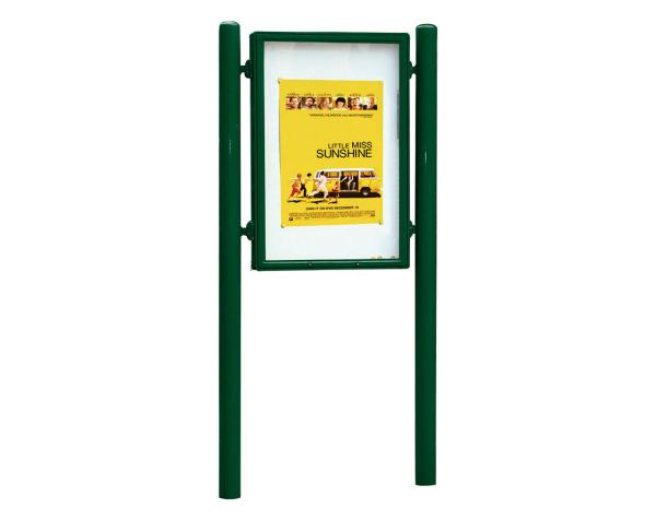Informationskasten Vega Farbe:RAL 6005|Struktur:Doppelseitig|Abmessungen:B 900 x H 1255 mm