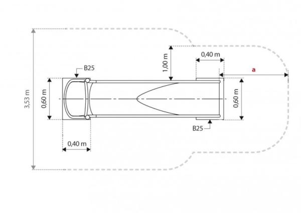 GLITI 2,29m Hangrutsche